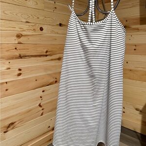 Athletic Works Black and White Striped Dress